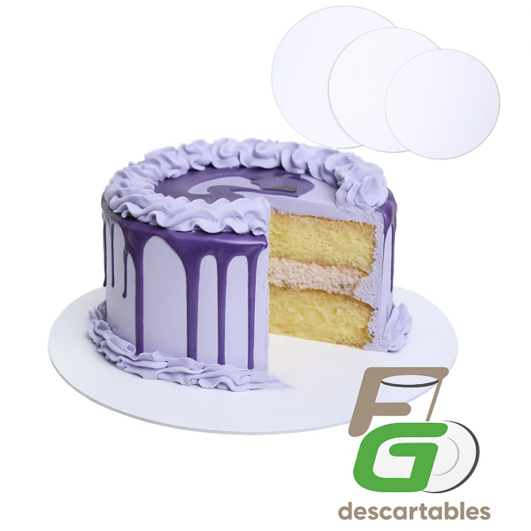 Base Torta Disco Blanco 20cm