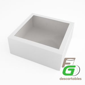 Caja con VISOR Blanca 25x25x10cm