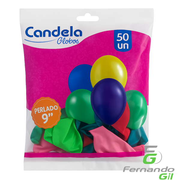 Globo Candela PERLADO 9"