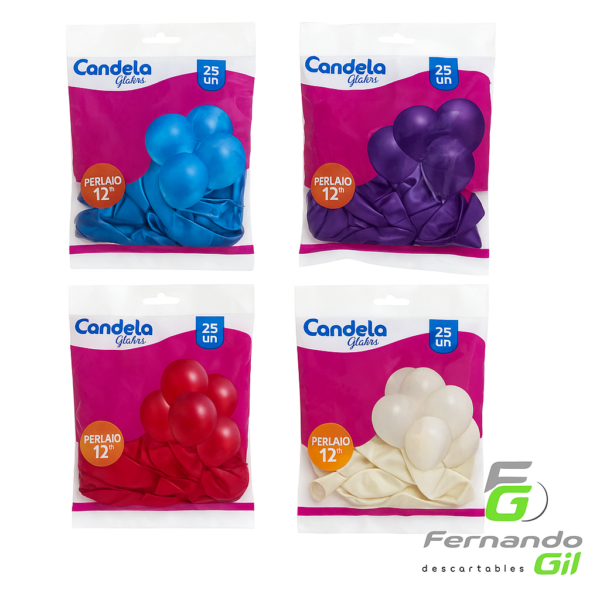 Globo Candela PERLADO 12" Liso