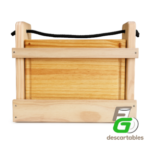 SET 4 PLATOS en Madera