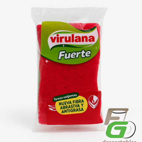 Esponja Virulana FUERTE Roja