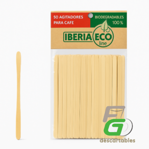 Agitador para Cafe MADERA paq. x 50 un.