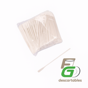 Agitador Remo P/Café LARGO Blanco 1000 un