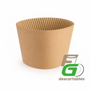 COLLARIN de Carton para Vaso 12oz Paq 25 un