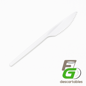 Cuchillo 16cm Blanco DUTY Bolsa 25 un