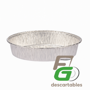 Plato Aluminio Ondo Oval