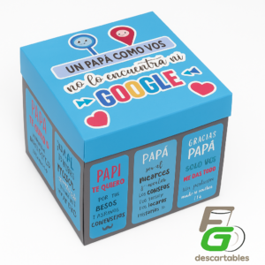 Caja GOOGLE Regalo/Desayuno 20x20x12cm
