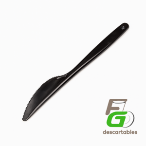 Cuchillo NEGRO 16cm DUTY Reforzado x 1000u.