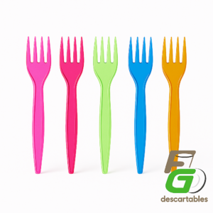 Mini Tenedores Color x 500un