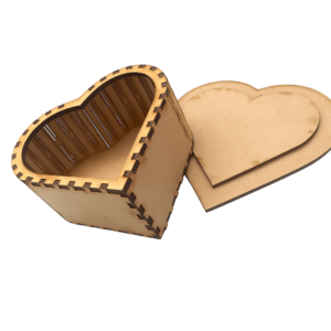 Caja CORAZON Laser MDF