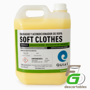 Enjuague de ropa, suavizante Amarillo 5 Lts.
