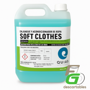 Enjuague de ropa, suavizante Celeste 5 Lts.