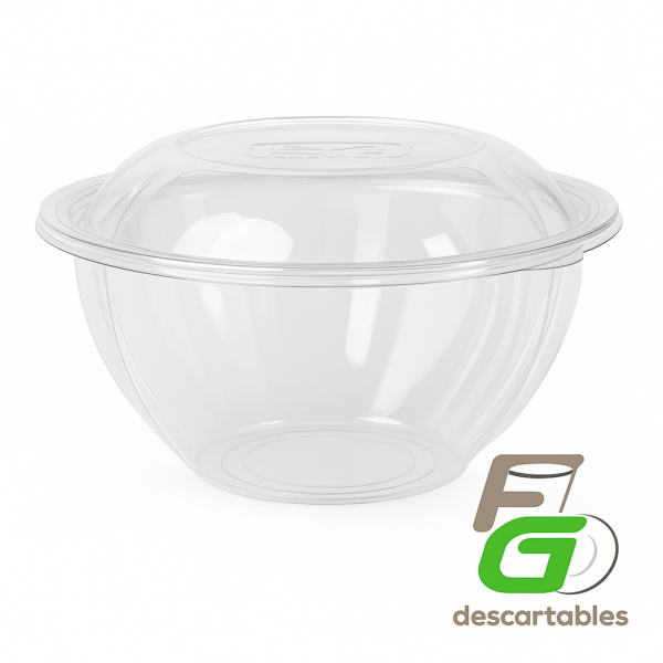 Ensaladera Cristal con Tapa 900cc