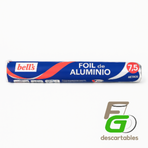 Rollo Aluminio Hogar 7,5 metros Etiq AZUL