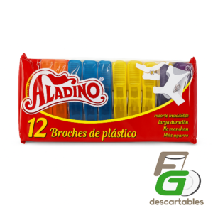 Broches de Plastico x 12 un.