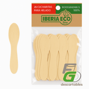 Cucharas ecológica de Madera para helado