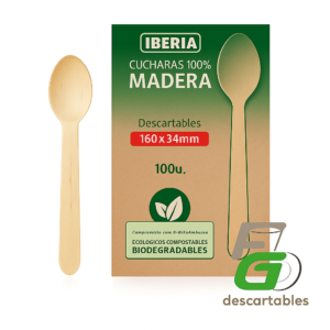 Cucharas Ecológica de Madera Sundae