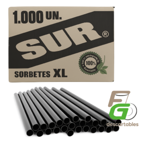 Sorbete XL NEGRO Caja 1000 un.