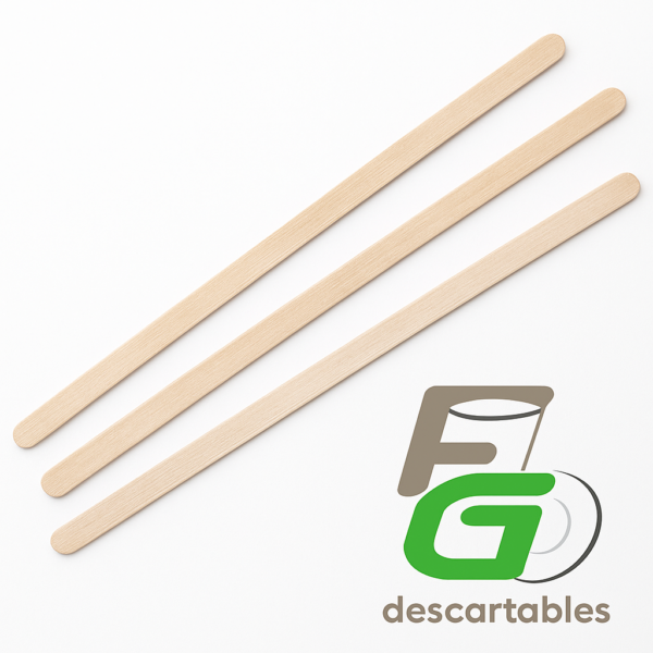 Agitador MADERA *18cm* paq 200u