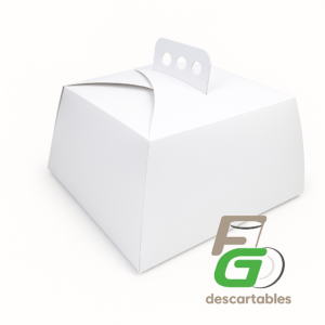 Caja TORTA con Manija Chica 21x21x11 cm