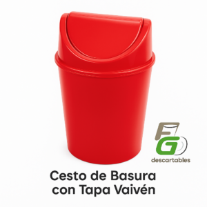 Recipiente Residuo 6 lts conTapa Vaiven