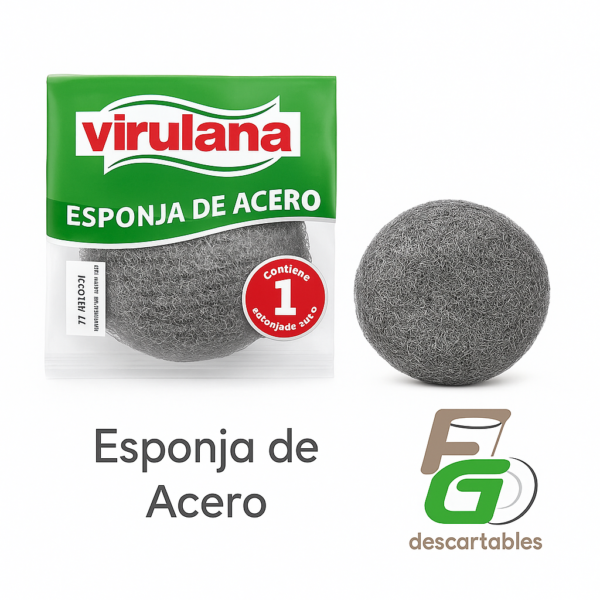 Estropajo GRANDE de Acero Virulana