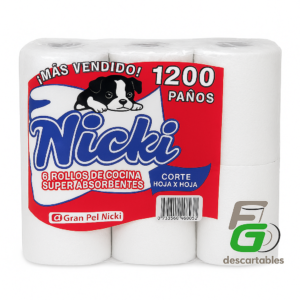 Rollos Cocina NICKI Pack 1200 Paños