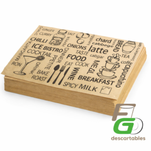 Mantel Individual KRAFT liso o Impreso x 200 u