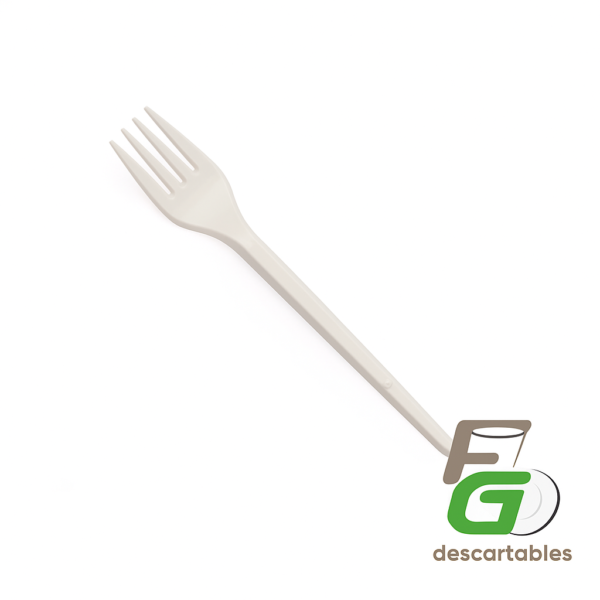 Tenedor 16cm BLANCO Paquete de 50 unidades