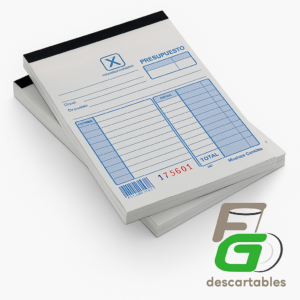 TALONARIO Duplicado Chico (Presupuesto/Comandero)