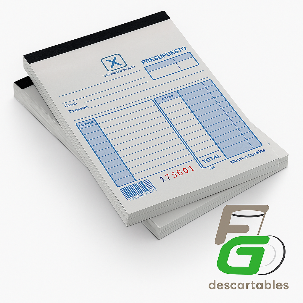 TALONARIO Duplicado Chico (Presupuesto/Comandero)