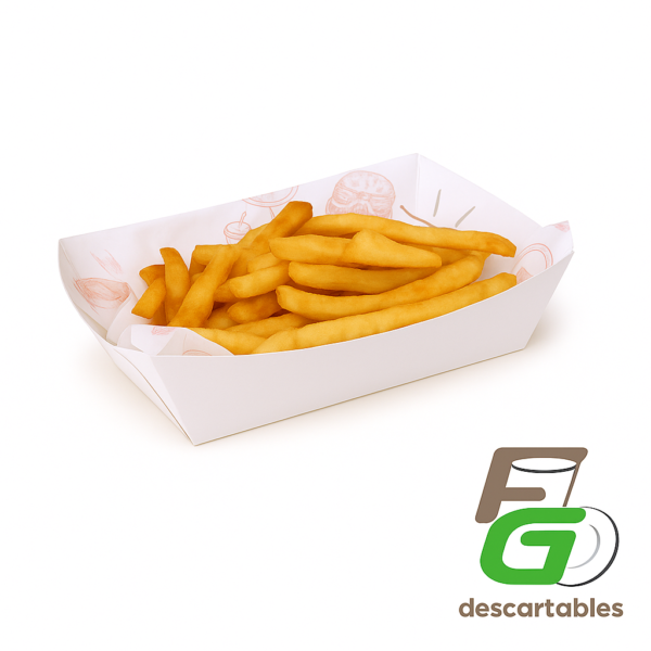 Bandeja / CUBETA Grande 11x21x5cm Blanca