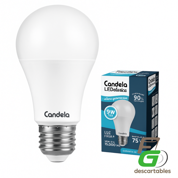 Lampara LED foco 9w LUZ FRIA
