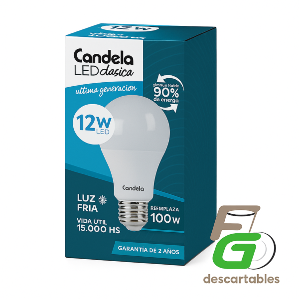 Lampara LED foco 12w LUZ FRIA