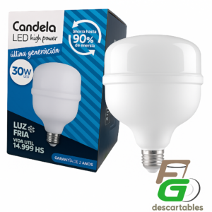 Lampara LED HIGH POWER 30w Fria Candela