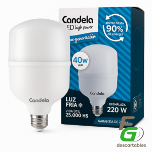 Lampara LED HIGH POWER 40w Fria Candela