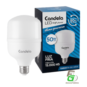 Lampara LED HIGH POWER 50w Fria Candela