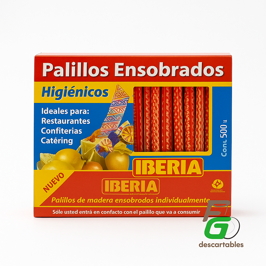 Escarbadientes Ensobrados 500un IBERIA