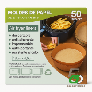 Molde FREIDORA 180x45mm Caja x 50u